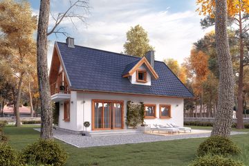  Projekt domu Bielik (BSA1316) - projekt domu parterowego z poddaszem - Zdjęcie 2