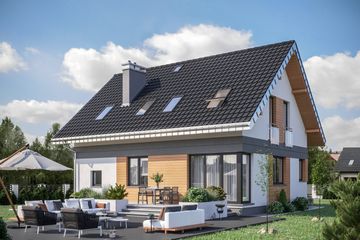  Projekt domu Zojka Neo (1418) (KRD2620) - projekt domu parterowego z poddaszem - Zdjęcie 2