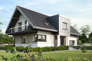  Projekt domu Mona Atu (1467) (KRD2621) - projekt domu parterowego z poddaszem - Zdjęcie 1