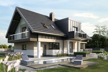  Projekt domu Mona Atu (1467) (KRD2621) - projekt domu parterowego z poddaszem - Zdjęcie 2