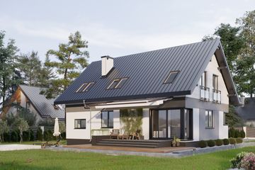  Projekt domu Zoltan Neo (1419) (KRD2622) - projekt domu parterowego z poddaszem - Zdjęcie 3