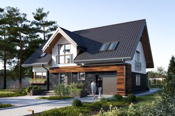  Projekt domu Pedro (1481) (KRD2615) - projekt domu parterowego z poddaszem - Zdjęcie 3