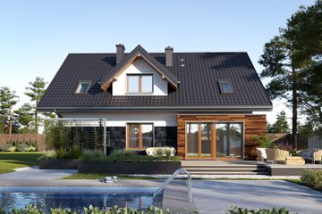  Projekt domu Pedro (1481) (KRD2615) - projekt domu parterowego z poddaszem - Zdjęcie 4