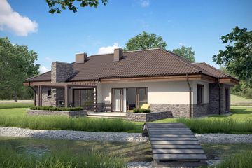  Projekt domu TK30 (WAK1008) - projekt domu parterowego - Zdjęcie 2
