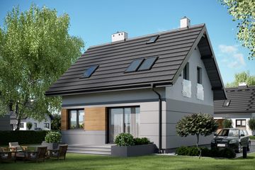  Projekt domu Liza (1444) (KRD2624) - projekt domu parterowego z poddaszem - Zdjęcie 3