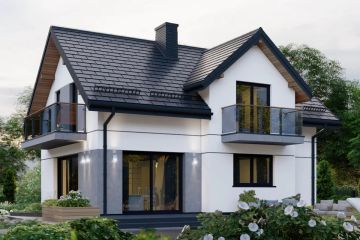 Projekt domu APS 141 NEW - parterowy z poddaszem dom o powierzchni 109,40 m², dach dwuspadowy - ujęcie 4