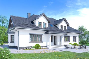  Projekt domu APS 155 (LUA1204) - projekt domu parterowego z poddaszem - Zdjęcie 2