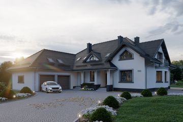  Projekt domu APS 155 (LUA1204) - projekt domu parterowego z poddaszem - Zdjęcie 4