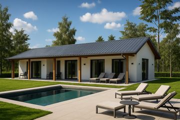  Projekt domu letniskowego G231 - Budynek letniskowy (PRA1256) - projekt domu letniskowego parterowego - Zdjęcie 1