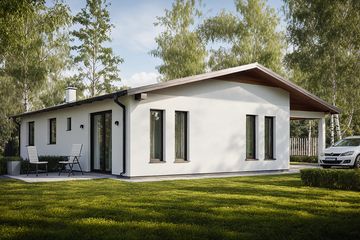  Projekt domu letniskowego G231 - Budynek letniskowy (PRA1256) - projekt domu letniskowego parterowego - Zdjęcie 2