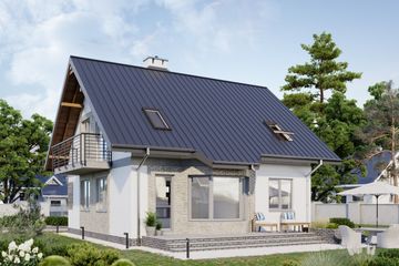  Projekt domu Figa Solo (1462) (KRD2627) - projekt domu parterowego z poddaszem - Zdjęcie 4