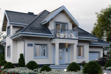  Projekt domu APS 179 (LUA1220) - projekt domu parterowego z poddaszem - Zdjęcie 3