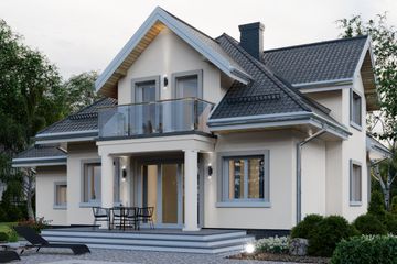  Projekt domu APS 179 (LUA1220) - projekt domu parterowego z poddaszem - Zdjęcie 4