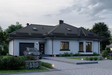  Projekt domu APS 180 (LUA1221) - projekt domu parterowego - Zdjęcie 3