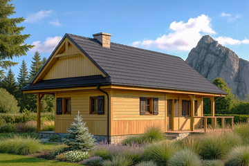  Projekt domu WB-3910 (KRA1065) - projekt domu parterowego - Zdjęcie 1