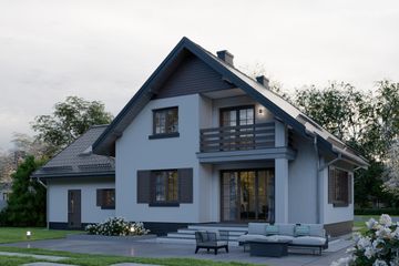  Projekt domu APS 055 + 2G (LUA1226) - projekt domu parterowego z poddaszem - Zdjęcie 4