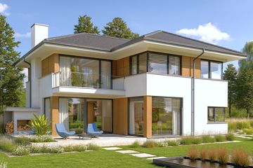  Projekt domu AJR 21 A2 (WOJ1011) - projekt domu z pełnym piętrem - Zdjęcie 2