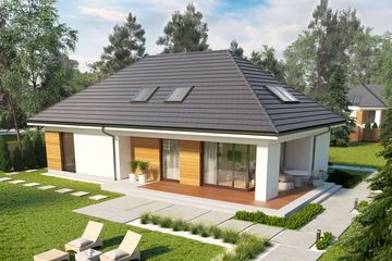  Projekt domu Olaf G2 energo plus (WRC2556) - projekt domu parterowego z poddaszem - Zdjęcie 1