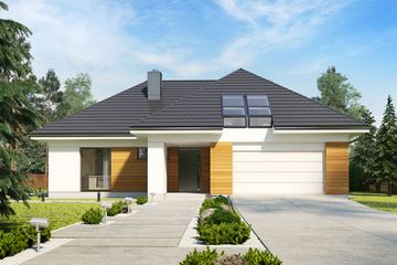  Projekt domu Olaf G2 energo plus (WRC2556) - projekt domu parterowego z poddaszem - Zdjęcie 3