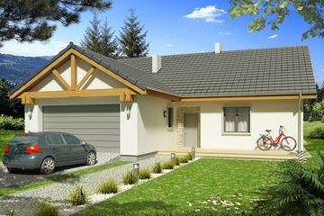  Projekt domu Ambrozja 1c (WRD2358) - projekt domu parterowego - Zdjęcie 1