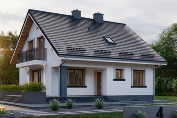  Projekt domu APS 004 NEW (LUA1227) - projekt domu parterowego z poddaszem - Zdjęcie 3