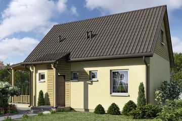  Projekt domu D58 - Ewelina (WAI1056) - projekt domu parterowego - Zdjęcie 1