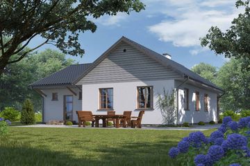  Projekt domu D104 - Marika (WAI1077) - projekt domu parterowego - Zdjęcie 2
