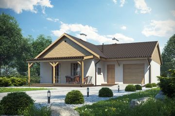  Projekt domu D104 - Marika (WAI1077) - projekt domu parterowego - Zdjęcie 3