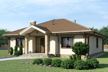  Projekt domu D172 - Zbigniew (WAI1083) - projekt domu parterowego - Zdjęcie 1