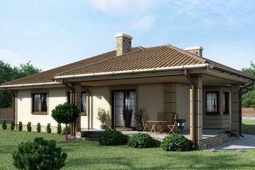  Projekt domu D172 - Zbigniew (WAI1083) - projekt domu parterowego - Zdjęcie 2