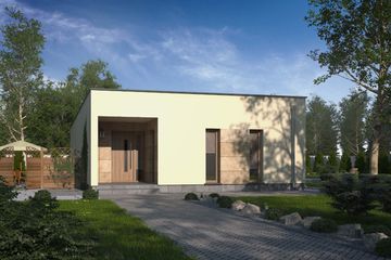  Projekt domu D114C (WAI1378) - projekt domu parterowego - Zdjęcie 1