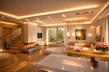  Projekt domu Party wariant C (WAH1771) - projekt domu parterowego z poddaszem - Zdjęcie 3