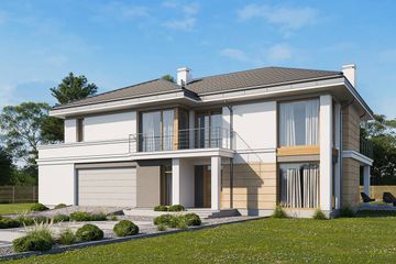  Projekt domu Riwiera 3 wariant B (WAH1773) - projekt domu z pełnym piętrem - Zdjęcie 3