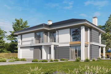  Projekt domu Riwiera 3 wariant C (WAH1774) - projekt domu z pełnym piętrem - Zdjęcie 1
