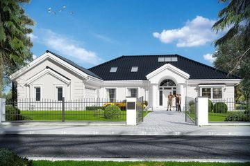  Projekt domu Rezydencja Parkowa 3 (WAH1653) - projekt domu parterowego z poddaszem - Zdjęcie 1