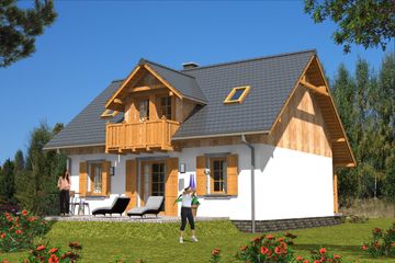  Projekt domu L-94 Dom szkolna murowany (BBD1225) - projekt domu parterowego z poddaszem - Zdjęcie 7