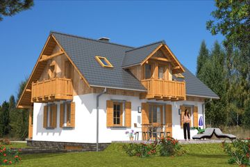  Projekt domu L-94 Dom szkolna murowany (BBD1225) - projekt domu parterowego z poddaszem - Zdjęcie 8