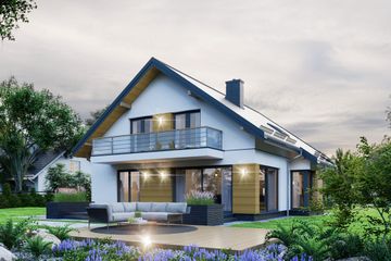  Projekt domu APS 268 (LUA1366) - projekt domu parterowego z poddaszem - Zdjęcie 4