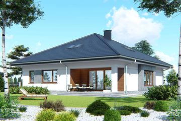  Projekt domu APS 272 (LUA1367) - projekt domu parterowego - Zdjęcie 2