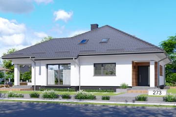  Projekt domu APS 273 (LUA1372) - projekt domu parterowego - Zdjęcie 1