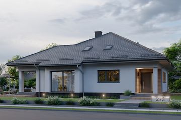  Projekt domu APS 273 (LUA1372) - projekt domu parterowego - Zdjęcie 3