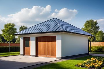  Projekt garażu G241 - Budynek garażowo - gospodarczy (PRA1262) - projekt garażu parterowego - Zdjęcie 1