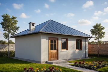  Projekt garażu G241 - Budynek garażowo - gospodarczy (PRA1262) - projekt garażu parterowego - Zdjęcie 2