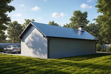  Projekt garażu G245 - Budynek garażowo - gospodarczy (PRA1272) - projekt garażu parterowego - Zdjęcie 2