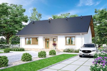  Projekt domu Mokka (WOF1072) - projekt domu parterowego - Zdjęcie 3