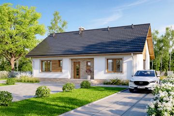  Projekt domu Mokka (WOF1072) - projekt domu parterowego - Zdjęcie 3