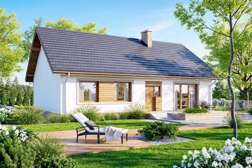  Projekt domu Mokka (WOF1072) - projekt domu parterowego - Zdjęcie 4