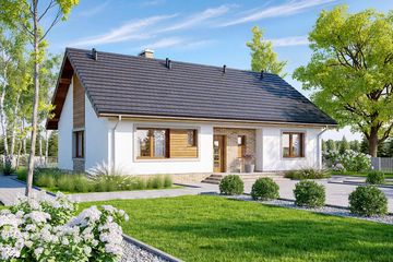  Projekt domu Mokka (WOF1072) - projekt domu parterowego - Zdjęcie 1