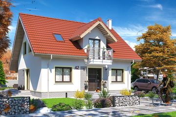  Projekt domu Ajaks 3 (WOE1075) - projekt domu parterowego z poddaszem - Zdjęcie 1
