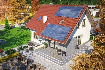  Projekt domu Ajaks 3 (WOE1075) - projekt domu parterowego z poddaszem - Zdjęcie 4